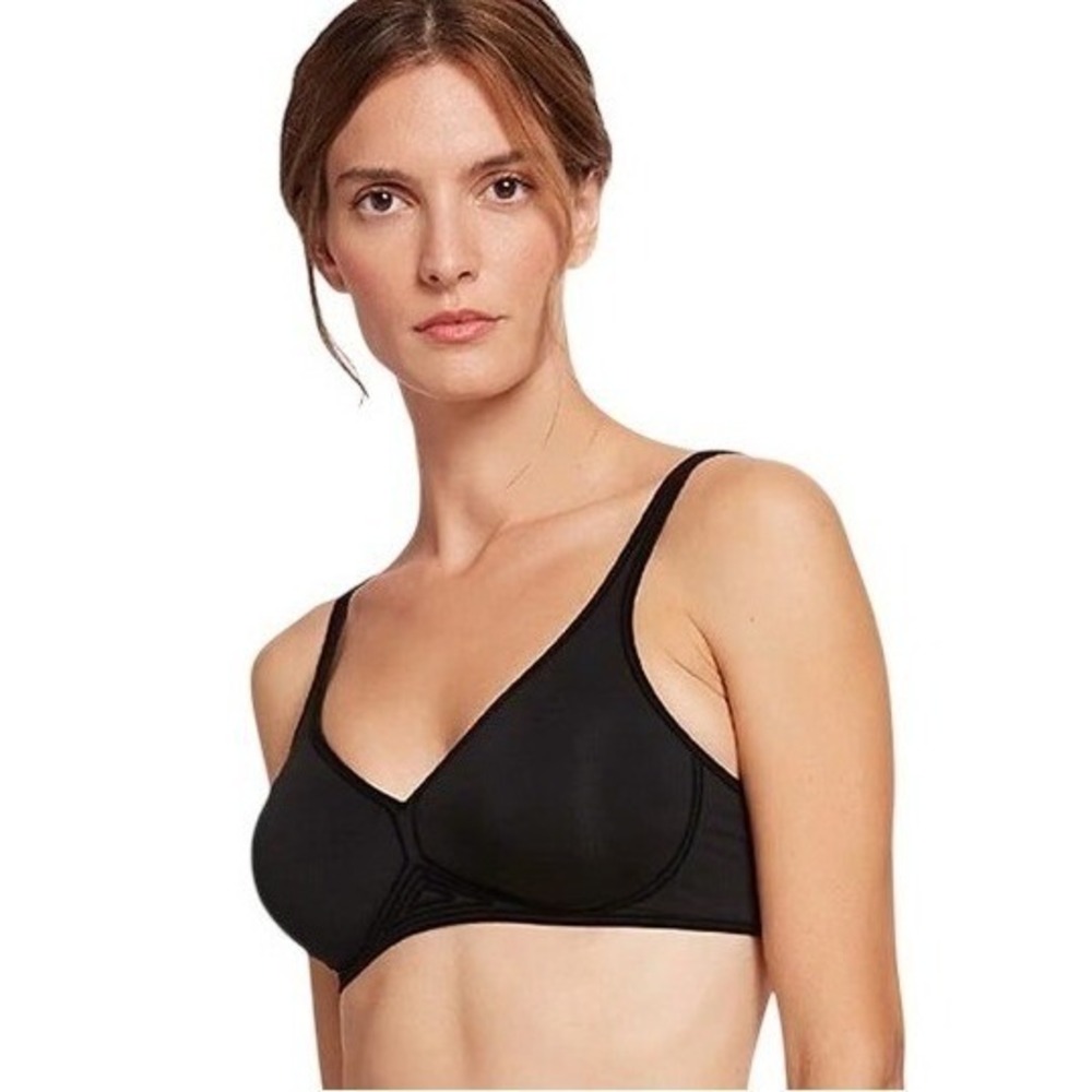 Wolford 38B Black 3W Skin Bra Cotton Contour NWT